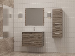 Style Line Мебель для ванной Лотос 60 подвесная сосна лофт – фотография-2